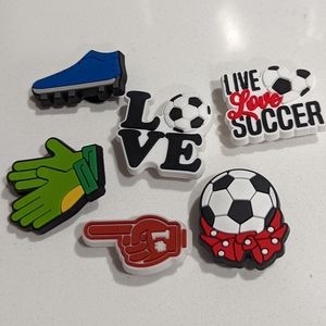 Soccer Crocs charms NEW